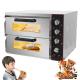 Commercial Industrial Double Deck Electric Bakery Oven 670*680*600mm 48.5KG