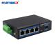 Industrial SFP Ethernet Switch 1000M SFP to 4x10/100/1000Base-T RJ45