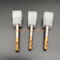 Customized HRC55 Tungsten Carbide 4 Flute Ball Nose End Mill d12x100
