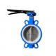 Manual Motorized Ductile Iron Butterfly Valve Wafer Type