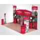 Tension Fabric Displays Aluminum Curved Top Pop Up Banner Stands