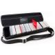 Large Capacity Name Card Case With Strap , Salesmen Exhibition Business Card Holder Organizer