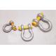 1-1/8 WLL 9.5 Tonne Wide Body Shackles With Safety Bolt