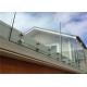 Simple Design Tempered Glass Pool Fence Panels , Glass Handrail Systems For Decks