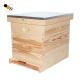 OEM Fir Wooden Langstroth Wax Coated Bee Hives For Bee Farm