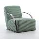 Italian Simple Single Sofa Chair Fabric Leisure Tiger Arm Chair