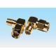 Gold Plated Curved High Power RF Connectors UL94V-0 Material Contacting PCB Board