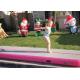 Girl Party Gift Pink Inflatable Air Track Gym Mat For Gymnastics Or Dance Avoid Injury