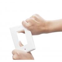 Screw Holes Rectangular Glossy Outlet Wall Plate For Light Switches