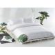 Nordic Hotel Bedroom Set 100% Cotton And Personalized Satin White 400T With Embroider