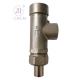 SS304/316 DN15 PN40 Cryogenic Low Lift Safety Valve For Tank / Skid / Container / Trailer