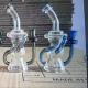 9 Smoke Water Pipe Recycler Double Body 14mm Male Bowl