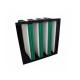 Office Buiding V Bank Medium Hepa Air Purifier Filters Replacement Single Header Frame