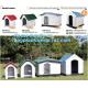 Plastic Dog House - Waterproof Dog Kennel Air Vents Elevated Floor All Weather Indoor Outdoor Insulated Doghous