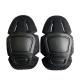 Professional Protection Frog Knee and Elbow Pads Flexible Black Polyester for Safety