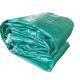 Waterproof Green Tarpaulin made of Polyethylene Fabric 500D Yarn Count for Dust Proof
