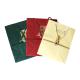 Three Colors Gifts Printed Paper Shopping Bags Custom Logo Gloss Laminating