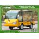 Yellow 72V 7.5KM 8 Seater Electric Sightseeing Car With Storage Basket