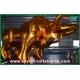 4m Height Gold Bull Custom Inflatable Products Inflatable Shape For Promotional
