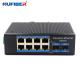 NuFiber Industrial Ethernet Unmanaged Switch 8x10 / 100 / 1000base-T SFP Port