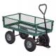 Dumping Garden Wagon Cart With Pneumatic Wheels And Mesh Structure Versatile