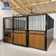 Customized Color European Horse Stalls Welded Horse Stable Fronts Panels Swing Or Sliding Door