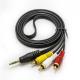 3.5mm To 3RCA 5FT RCA Stereo Cable high speed transmission