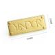 Customized Logo Metal Label Plate for Luxury Handbags Gold Finish Decorative Screws