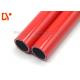 Red Color Plastic Coated Pipe Anti Corrossion 28mm Diameter Long Service Life