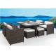 YLX-RN-050 Water Proof PE Rattan Chair and Table used for Outside Beach