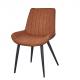 Luxury Fabric Dining Room Chairs Wood Imitated Eco - Friendly Solid Back