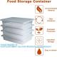 Stackable Portable Freezer Storage Containers - Tray To Keep Fruits, Vegetables, Meat And More