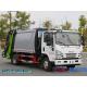 ELF 130hp 7000L ISUZU Garbage Truck hydraulic trash compactor