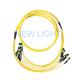 OM3 OM4 40G-100G MPO MTP Cable / 3.6mm Round Trunk Cable MPO Fiber Optic Patch Cord