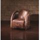antique style leather single sofa,#K626