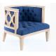 French antique natural oak wood frame event rental wedding single sofa/armchair,weding chair