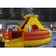 Light Colorblow Up Jump House , Kids Bouncy Castle With Slide Combo Tunnel