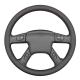high quality customized hand stitching black genuine steering wheel cover for Chevrolet (Chevy) Silverado 1500 2003-2006