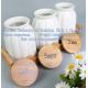 The bamboo storage tank, bamboo care coffee cans, wooden frame sauce pot