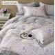 Luxury Home Textile Floral Printed 100% Cotton Bedsheets Set with in Plain Style