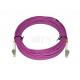 LC/PC Purple Plastic  Multimode duplex Fiber Optic Cable/Fiber Optic Patch Lead