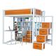 OEM Iron Frame Wooden Single Loft Bed with Desk 1800*1800*2000 and Queen Beds