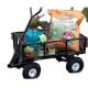 Steel And Wood Tool Garden Utility Cart Customizable with Mesh Platform