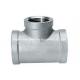 Customized investment casting stainless steel pipe fitting tee