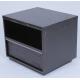 Hotel Luxury One Drawer Bedside Tables With Black Natural American Oak Wood Veneer