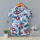 Air Conditioning Pj Button Up Set Summer Comfort Cartoon Character Pajamas