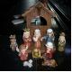 Creative miniature Christmas Nativity Decoration decor sets of the Seven Dwarfs