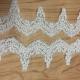 Jacquard Cord Eyelash  Lace Border  for Wedding Bridal Dress