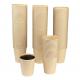 40zA Collapsible Coffee Day Bamboo Fiber Brown Hot Drink Disposable Paper Cups