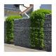 Gabion Wall Construction with PVC Coated Gabion Wire Mesh Baskets Aperture 100*100*50